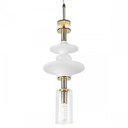 Подвесной светильник Loft it Sp1ndle 10423/D цвет плафона/подвески Белый, Прозрачный, цвет арматуры Бронза-1