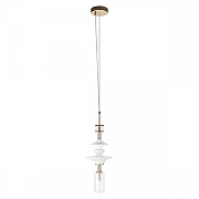 Подвесной светильник Loft it Sp1ndle 10423/D цвет плафона/подвески Белый, Прозрачный, цвет арматуры Бронза-2