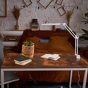 Настольная лампа офисная Uniel TLD-524 10610 цвет плафона/подвески Белый, цвет арматуры Белый-14