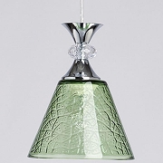 Подвесной светильник De City Лоск 61 107011201 цвет плафона/подвески Зеленый, цвет арматуры Хром