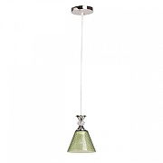 Подвесной светильник De City Лоск 61 107011201 цвет плафона/подвески Зеленый, цвет арматуры Хром-1