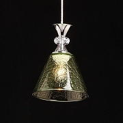 Подвесной светильник De City Лоск 61 107011201 цвет плафона/подвески Зеленый, цвет арматуры Хром-3