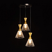 Подвесной светильник De City Лоск 32 107011403 цвет плафона/подвески Прозрачный, цвет арматуры Черный-1