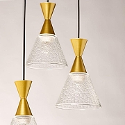 Подвесной светильник De City Лоск 32 107011403 цвет плафона/подвески Прозрачный, цвет арматуры Черный-4