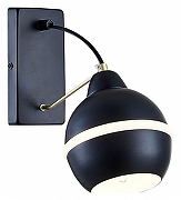 Бра Simple Story 1074 1074-1WL цвет плафона/подвески Черный, цвет арматуры Золото, Черный