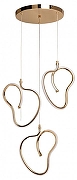 Подвесной светильник DeMarkt Аурих 26 108010503 цвет плафона/подвески Белый, Золото, цвет арматуры Золото