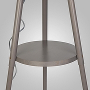 Торшер с полкой TK Lighting Lozano 1091 lozano 1 цвет плафона/подвески Черный, цвет арматуры Хром-3