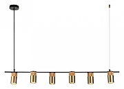 Подвесной светильник Indigo Liberta 11014/6P Gold цвет плафона/подвески Золото, цвет арматуры Черный-1
