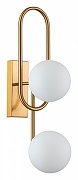 Бра Indigo Opaco 11015/2W Brass цвет плафона/подвески Белый, цвет арматуры Латунь