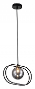 Подвесной светильник Indigo Spazio 11017/1P Black цвет плафона/подвески Дымчатый, цвет арматуры Черный-2