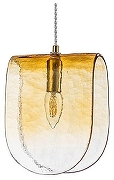 Подвесной светильник Indigo Manto 11035/1P Amber цвет плафона/подвески Янтарный, цвет арматуры Бронза