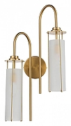 Бра Indigo Torcia 11038/2W Brass цвет плафона/подвески Белый, цвет арматуры Бронза