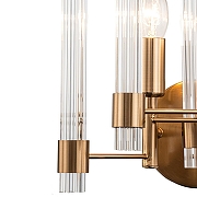Бра Indigo Favara 11040/2W Brass цвет плафона/подвески Прозрачный, цвет арматуры Бронза-3