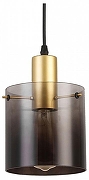 Подвесной светильник Escada Sense 1104/1S цвет плафона/подвески Дымчатый, цвет арматуры Золото, Черный
