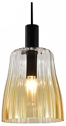 Подвесной светильник Indigo Soave 11047/B/1P Amber цвет плафона/подвески Янтарный, цвет арматуры Черный-2