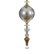 Подвесной светильник Indigo Sorpresa 11056/1P Smoke цвет плафона/подвески Дымчатый, Прозрачный, цвет арматуры Бронза-3