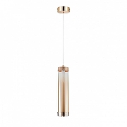 Подвесной светильник Indigo Rilucente 11061/1P Gold цвет плафона/подвески Янтарный, цвет арматуры Золото-1