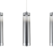 Подвесной светильник Indigo Rilucente 11061/3P Chrome цвет плафона/подвески Дымчатый, цвет арматуры Хром-3