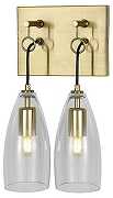 Бра Indigo Goccia 11064/2W Clear цвет плафона/подвески Прозрачный, цвет арматуры Черный-1