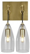Бра Indigo Goccia 11064/2W Clear цвет плафона/подвески Прозрачный, цвет арматуры Черный-2