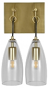 Бра Indigo Goccia 11064/2W Clear цвет плафона/подвески Прозрачный, цвет арматуры Черный-3