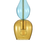 Подвесной светильник Indigo Millefiori 11065/1P Amber цвет плафона/подвески Янтарный, цвет арматуры Бронза-4