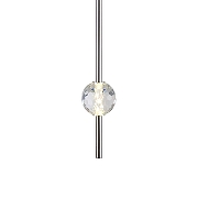 Подвесной светильник Indigo Ciondolo 11066/1P Chrome цвет плафона/подвески Прозрачный, цвет арматуры Хром-2