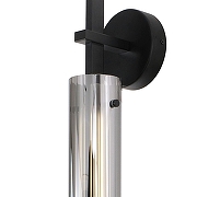 Бра Indigo Vitreo 11067/1W Black цвет плафона/подвески Белый, Прозрачный, цвет арматуры Черный-1