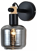 Бра Escada SKALD 1109/1A Black цвет плафона/подвески Светло-серый, цвет арматуры Черный