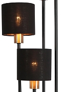 Торшер Escada Denver 1109/4 цвет плафона/подвески Черный, Золото, цвет арматуры Золото, Черный-2