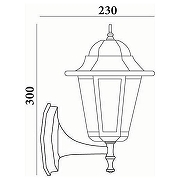 Светильник на штанге Feron 6105 11125 цвет плафона/подвески Прозрачный, цвет арматуры Золото-1