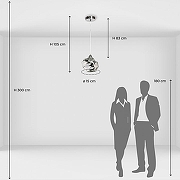 Подвесной светильник De City Соло 63 112011101 цвет плафона/подвески Хром, цвет арматуры Хром-9