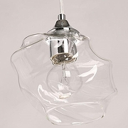 Подвесной светильник De City Соло 63 112011501 цвет плафона/подвески Прозрачный, цвет арматуры Хром