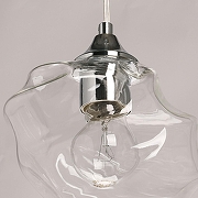 Подвесной светильник De City Соло 63 112011501 цвет плафона/подвески Прозрачный, цвет арматуры Хром-4