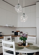 Подвесной светильник De City Соло 63 112011501 цвет плафона/подвески Прозрачный, цвет арматуры Хром-6