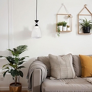 Подвесной светильник De City Соло 82 112013601 цвет плафона/подвески Белый, цвет арматуры Черный-7