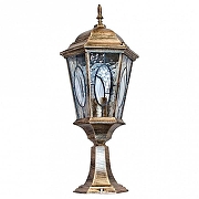 Ландшафтный светильник Feron Витраж с овалом 11322 цвет плафона/подвески Прозрачный, цвет арматуры Золото