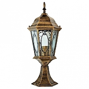 Ландшафтный светильник Feron Витраж с овалом 11330 цвет плафона/подвески Прозрачный, цвет арматуры Золото