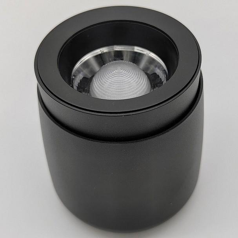 Накладной светильник iLedex Metrica 114-12W-D90-4K-ZOOM-BK 