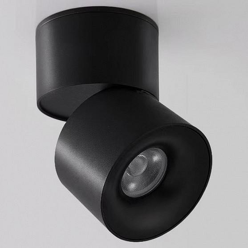 Накладной светильник iLedex Metrica 115-12W-D70-4K-55DG-BK 