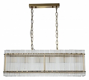 Подвесной светильник Indigo Venera 12024/6PL Brass цвет плафона/подвески Прозрачный, цвет арматуры Бронза-1
