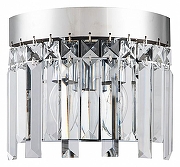 Накладной светильник Indigo Lacrima 12026/2W Chrome цвет плафона/подвески Прозрачный, цвет арматуры Хром