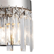 Накладной светильник Indigo Lacrima 12026/2W Chrome цвет плафона/подвески Прозрачный, цвет арматуры Хром-3