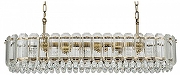 Подвесной светильник Indigo Brilliante 12039/10PL Brass цвет плафона/подвески Прозрачный, цвет арматуры Бронза