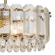Подвесной светильник Indigo Brilliante 12039/10PL Brass цвет плафона/подвески Прозрачный, цвет арматуры Бронза-3