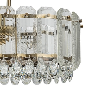 Подвесной светильник Indigo Brilliante 12039/10PL Brass цвет плафона/подвески Прозрачный, цвет арматуры Бронза-4