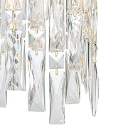 Подвесной светильник Indigo Carletti 12041/2P Gold цвет плафона/подвески Прозрачный, цвет арматуры Золото-3