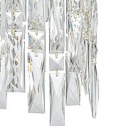 Подвесной светильник Indigo Carletti 12041/2P Gold цвет плафона/подвески Прозрачный, цвет арматуры Золото-4