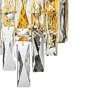 Накладной светильник Indigo Carletti 12041/2W Gold цвет плафона/подвески Прозрачный, цвет арматуры Золото-3