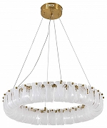 Подвесной светильник Indigo Impressione 12043/8P Brass цвет плафона/подвески Белый, цвет арматуры Бронза-1